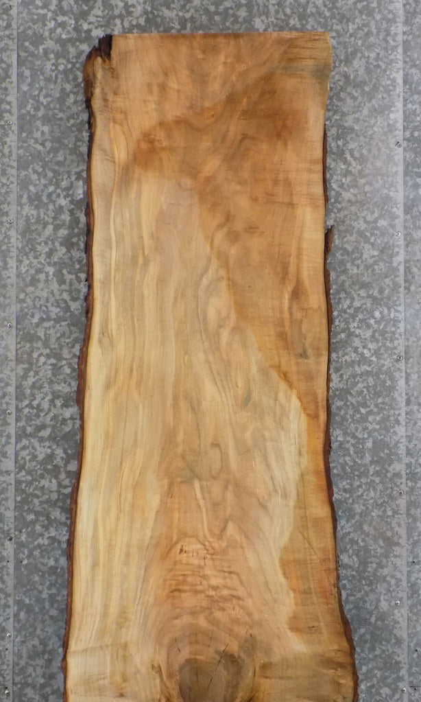 Live Edge Spalted Maple Office Desk Slab, Solid Wood Bar Top 20277