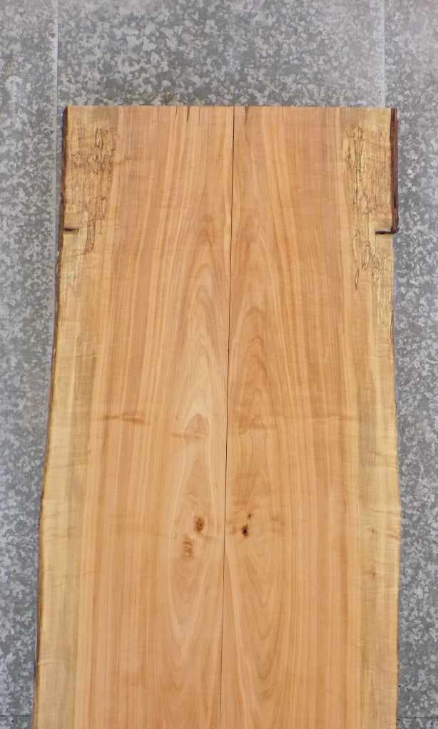 2- Live Edge Maple Dining Table Top, Solid Wood 20281-20282
