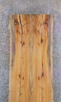 Thumbnail for 2- Spalted Maple Bookmatched Live Edge Dining Table Top Slabs 20286-20287