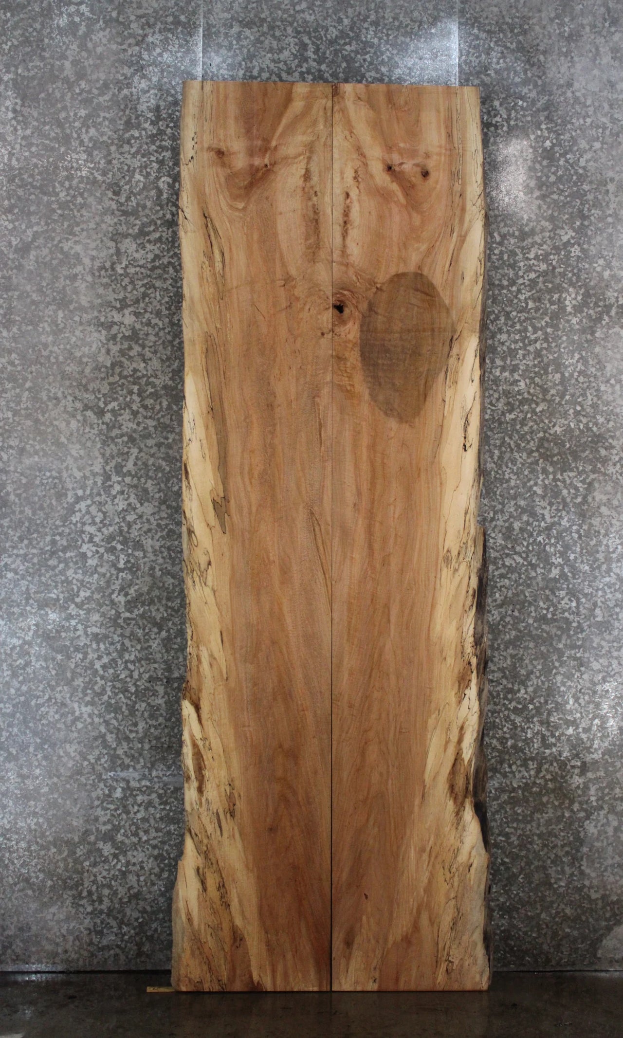 2- Spalted Maple Live Edge Book Match Dining Table/Bar Slabs 20315-20316
