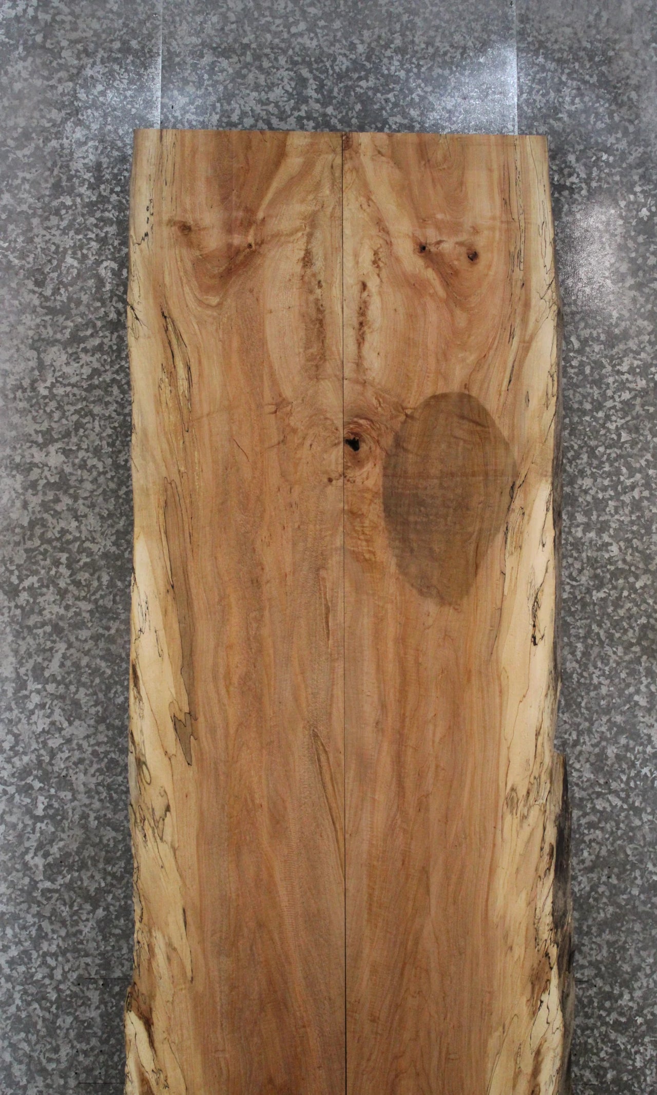 2- Spalted Maple Live Edge Book Match Dining Table/Bar Slabs 20315-20316