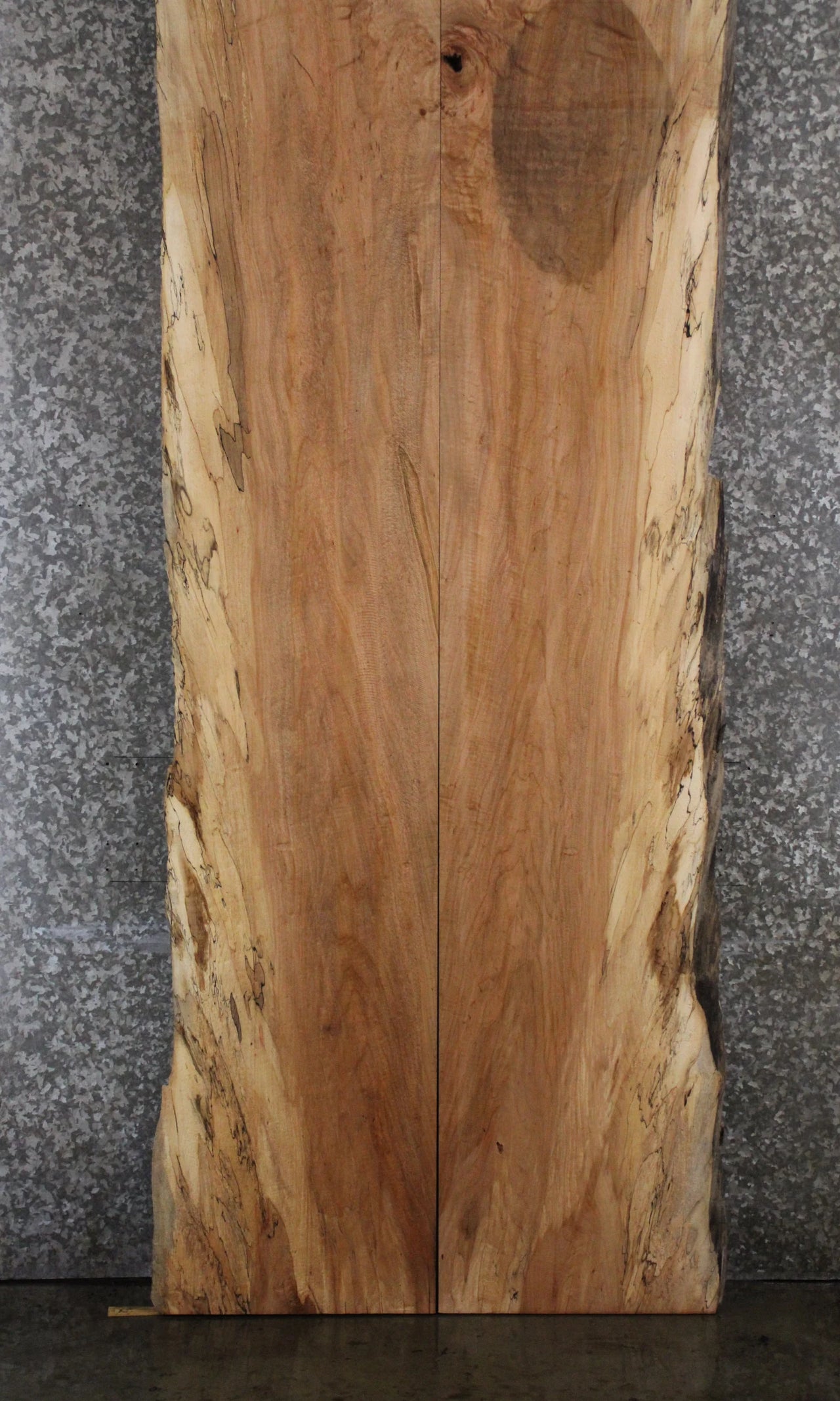 2- Spalted Maple Live Edge Book Match Dining Table/Bar Slabs 20315-20316