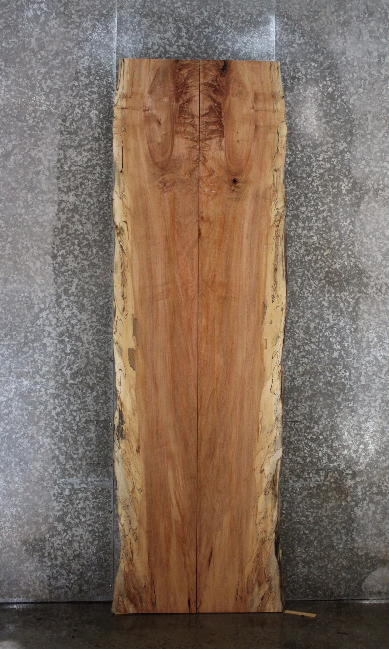 2- Spalted Maple Live Edge Book Match Dining Table/Bar Top Slabs 20317-20318