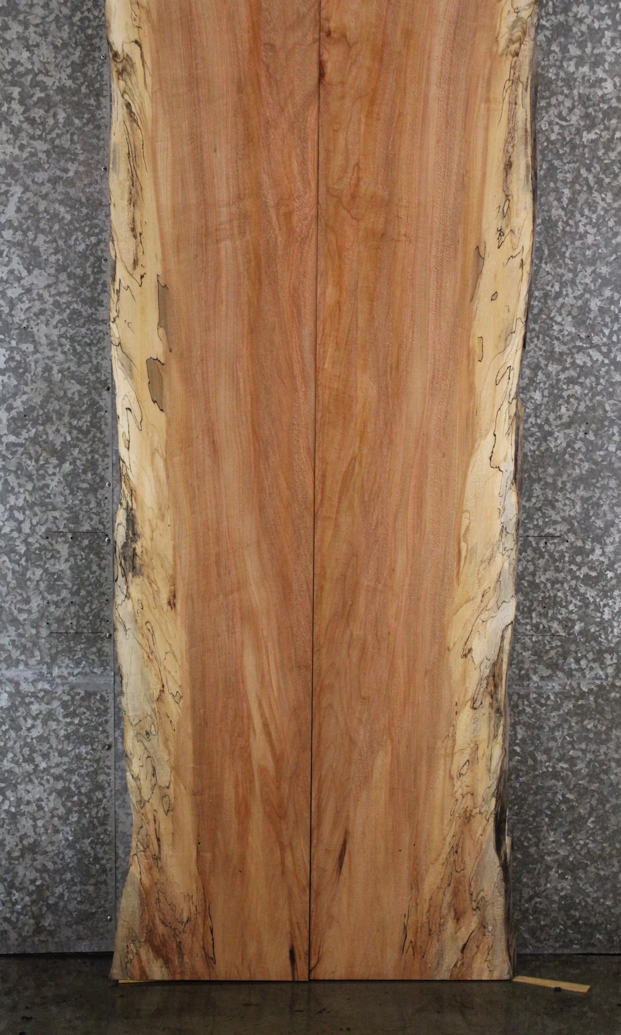 2- Spalted Maple Live Edge Book Match Dining Table/Bar Top Slabs 20317-20318