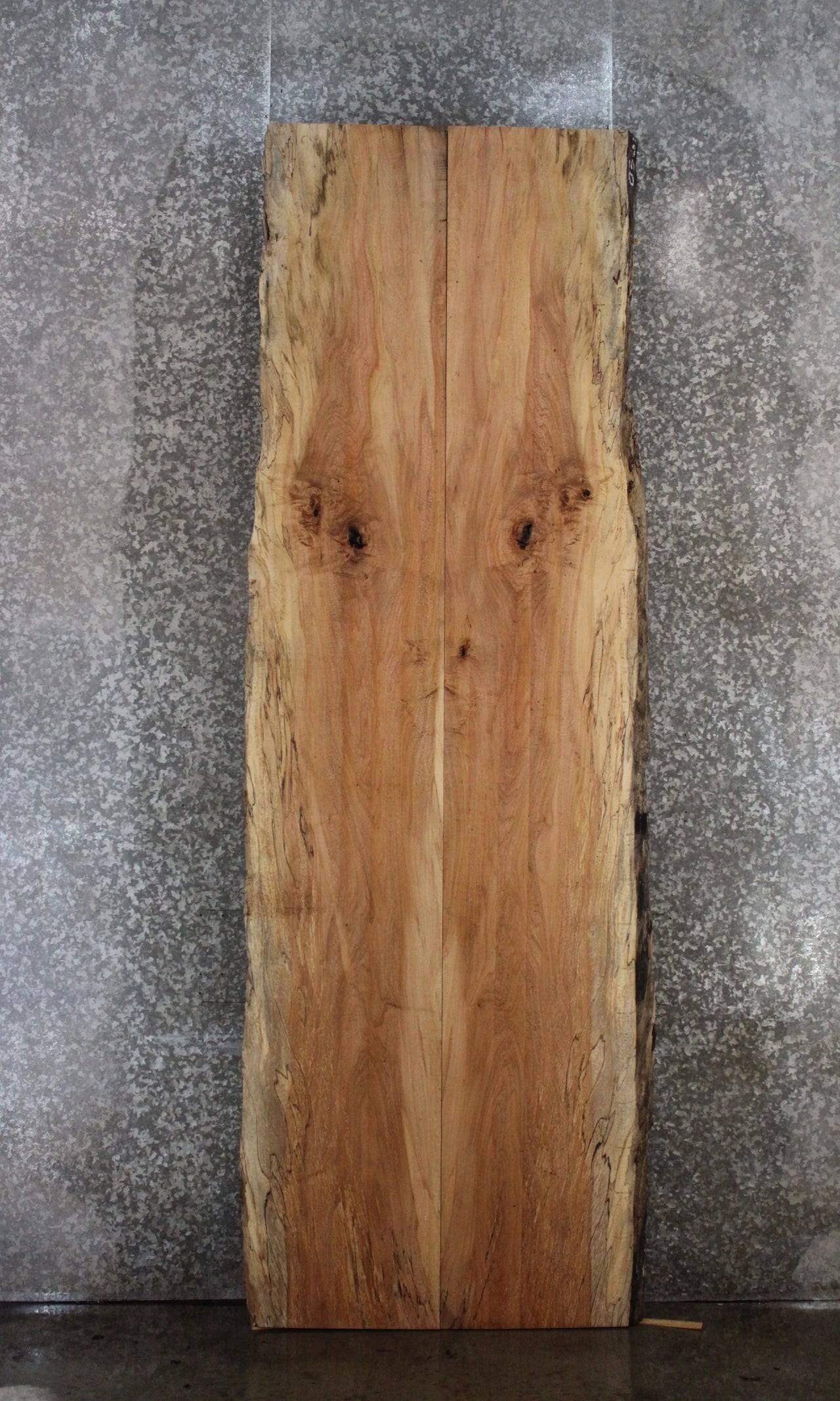 2- Spalted Maple Live Edge Book Match Dining Table/Bar Top Slabs 20324-20325
