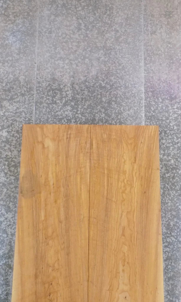 2- Rustic Solid Wood Bookmatched Ash Dining Table Top Slabs 20339-20340