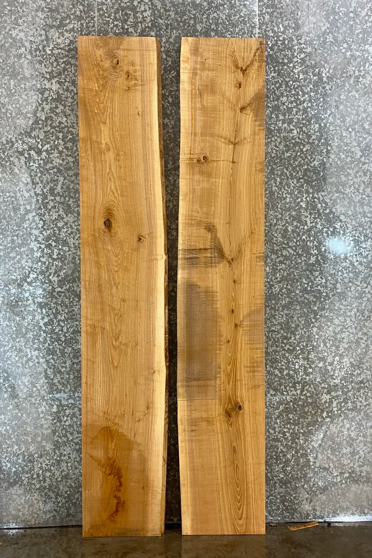 2- Live Edge Ash Kitchen Table, Rustic Dining Table Wood Slab 20362-20363