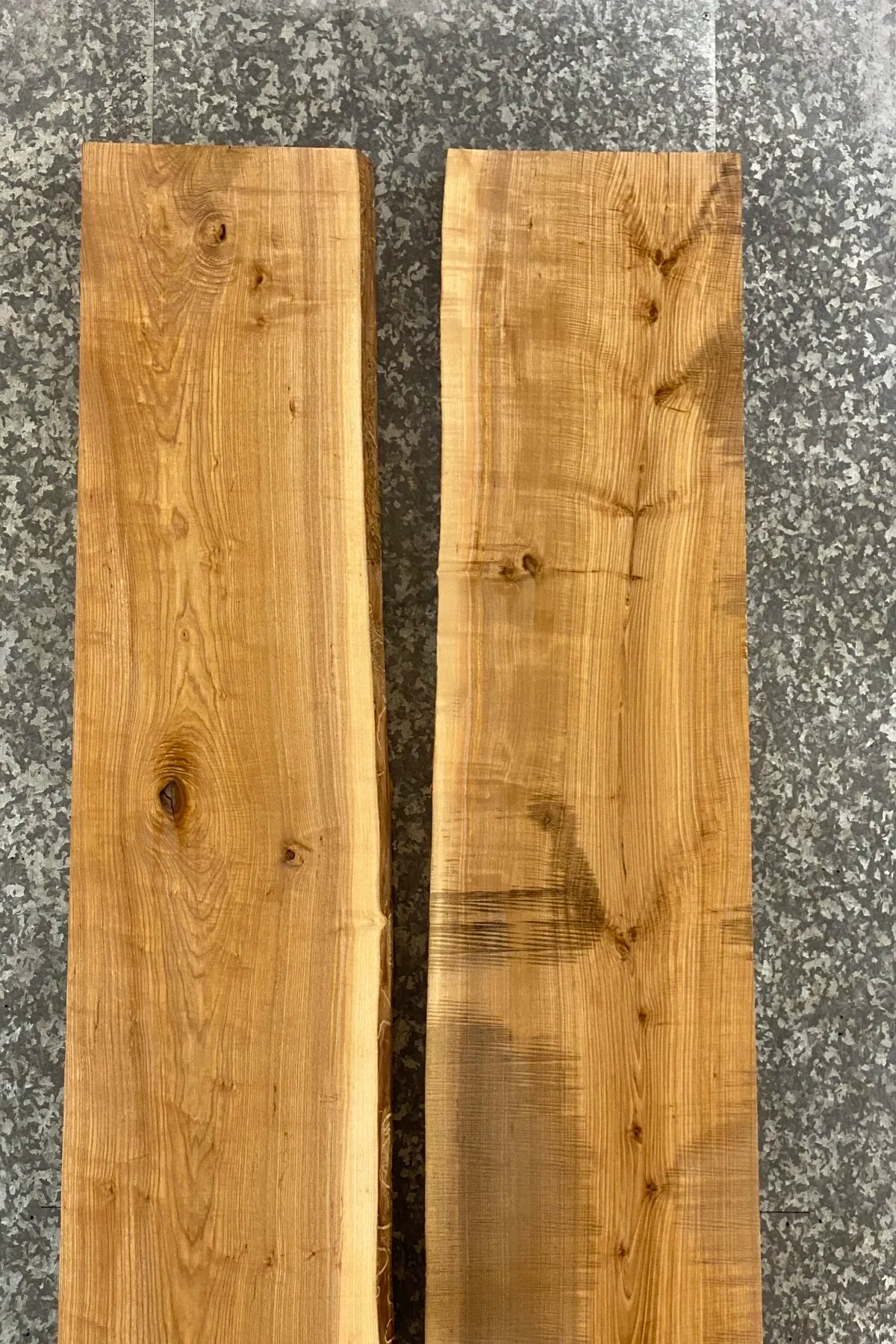 2- Live Edge Ash Kitchen Table, Rustic Dining Table Wood Slab 20362-20363