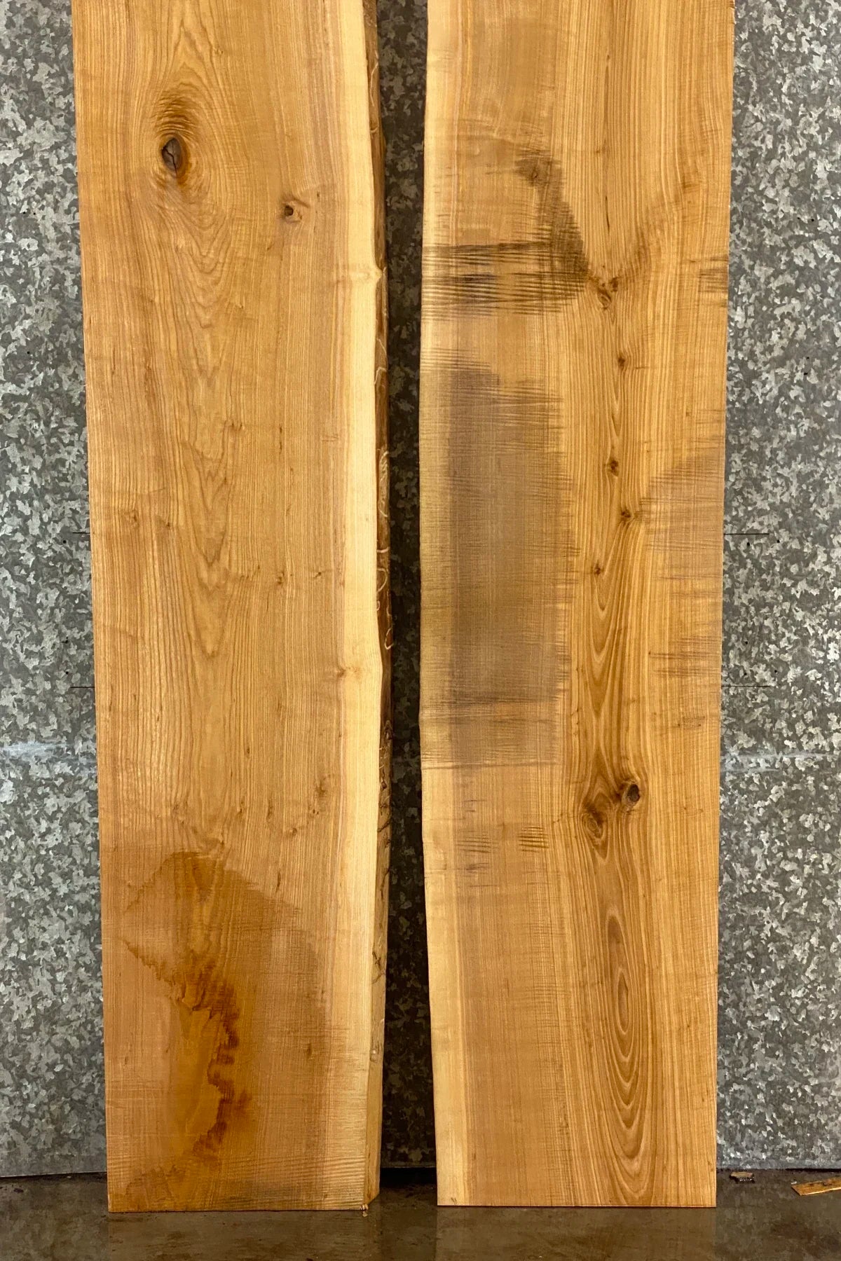 2- Live Edge Ash Kitchen Table, Rustic Dining Table Wood Slab 20362-20363