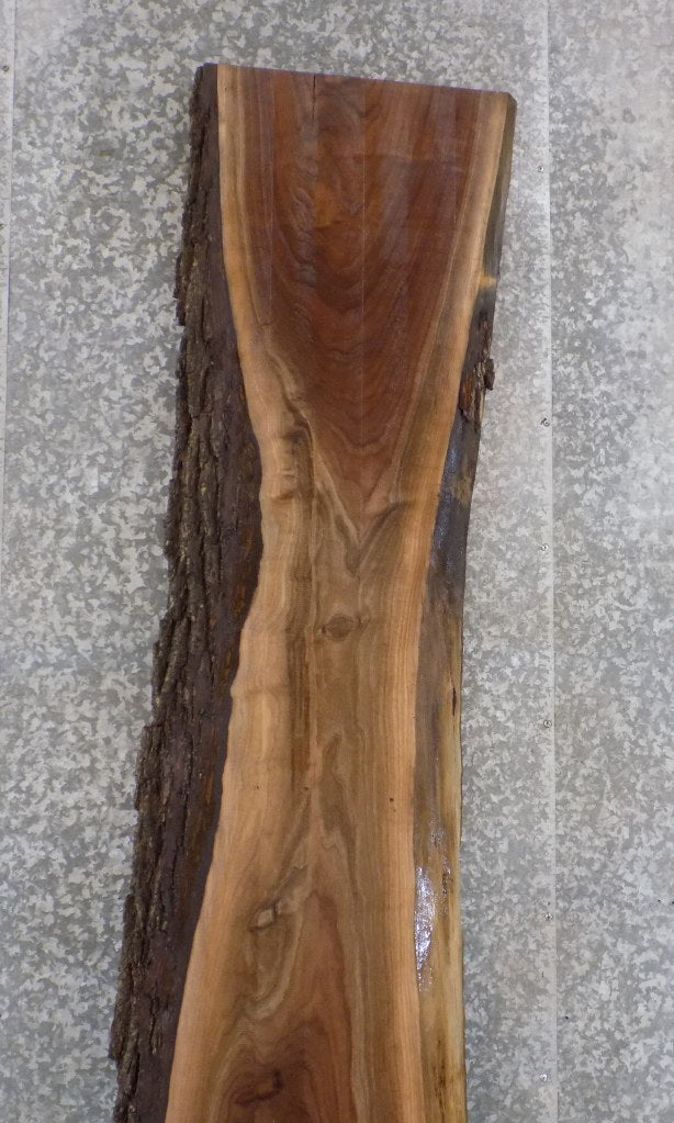 Reclaimed Live Edge Black Walnut Bar Top Slab, Wood Table 20373
