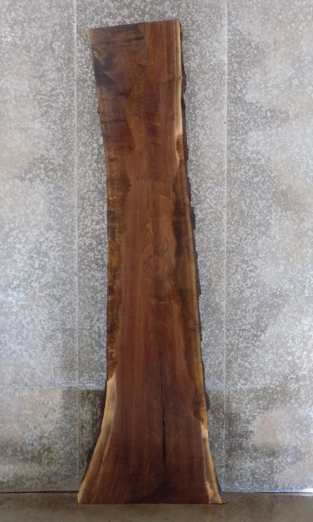 Reclaimed Live Edge Black Walnut Bar Top Slab, Wood Table 20373