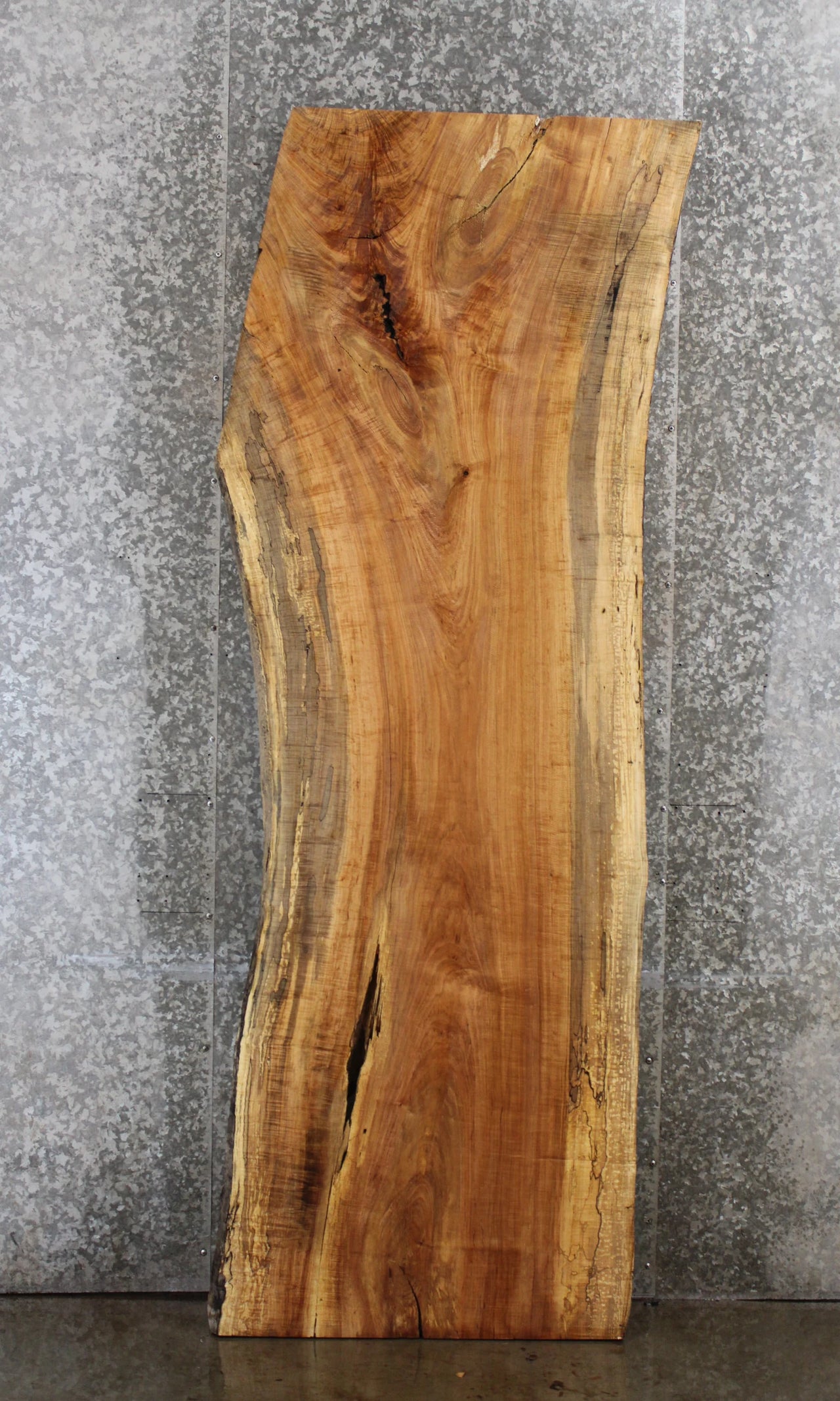 Maple Natural Edge Wood Dining Table Top Slab, Countertop, Bar 20407
