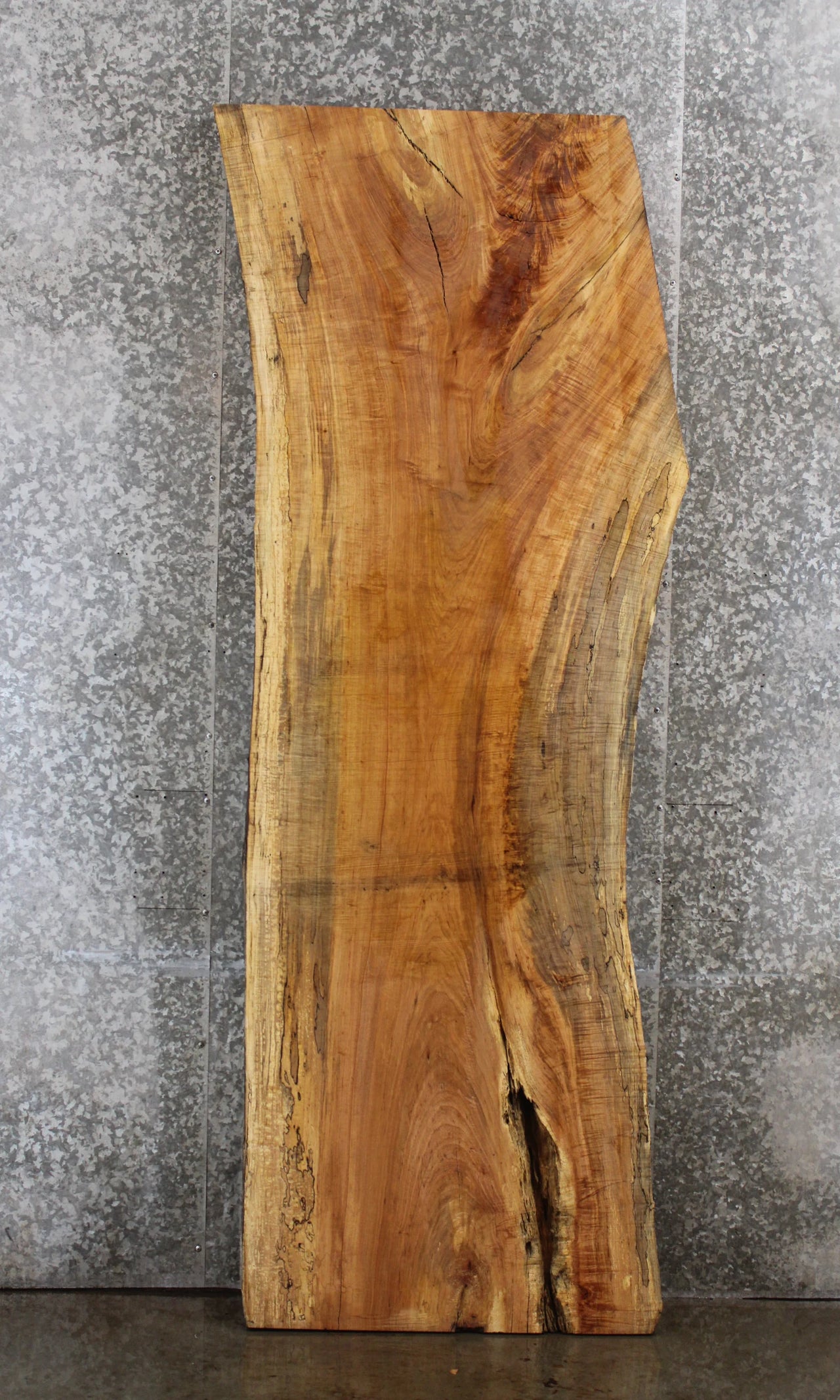 Maple Natural Edge Wood Dining Table Top Slab, Countertop, Bar 20407