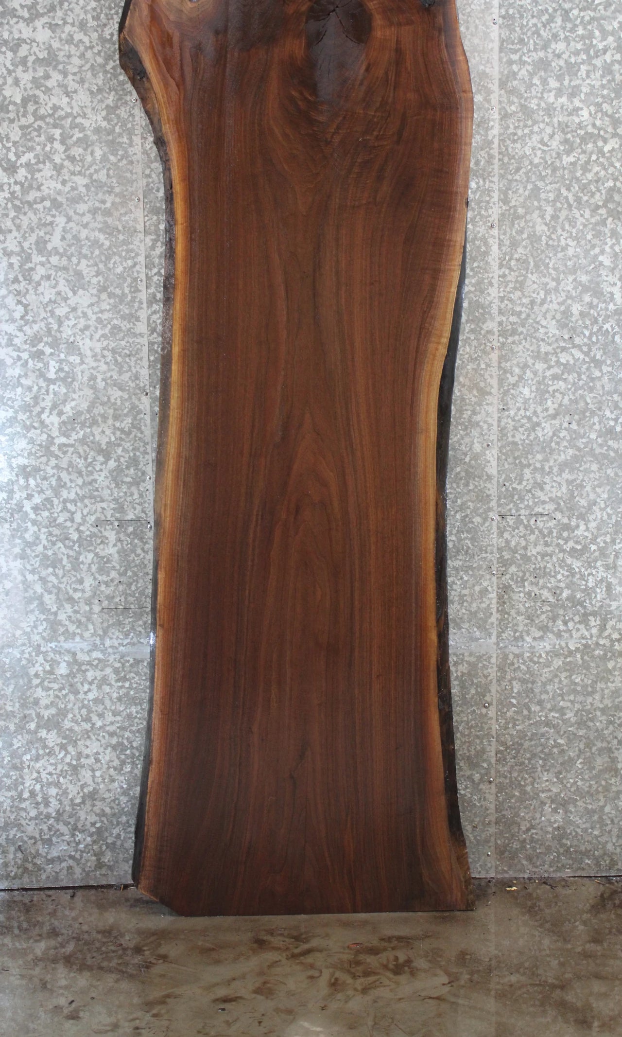 Black Walnut Live Edge Rustic Dining Table Top Slab, Solid 20414