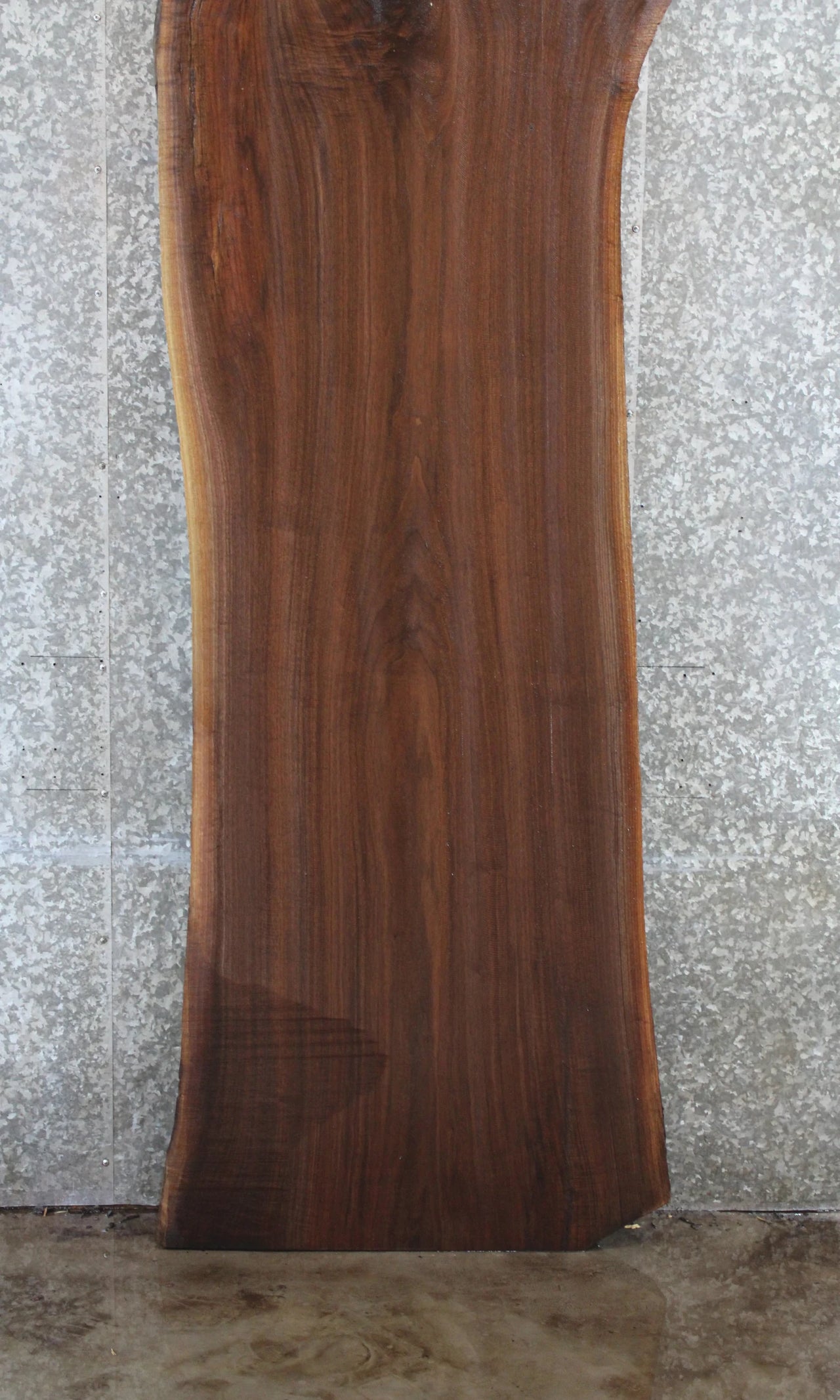 Black Walnut Live Edge Rustic Dining Table Top Slab, Solid 20414