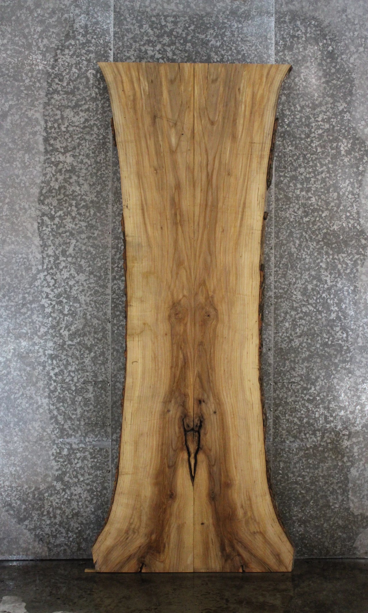 2- Ash Live Edge Dining Table Top Slabs, Solid Wood 20421-20422