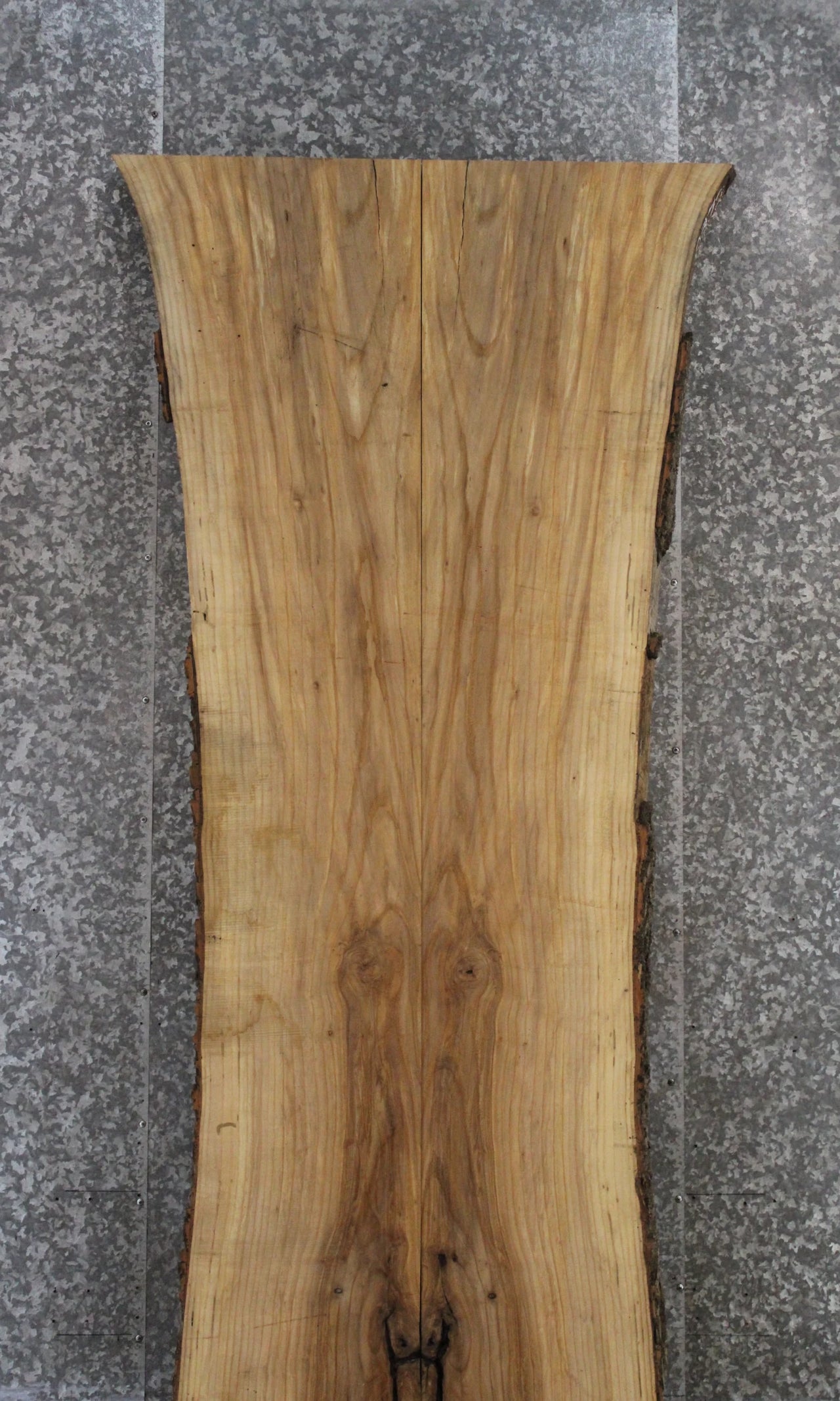 2- Ash Live Edge Dining Table Top Slabs, Solid Wood 20421-20422
