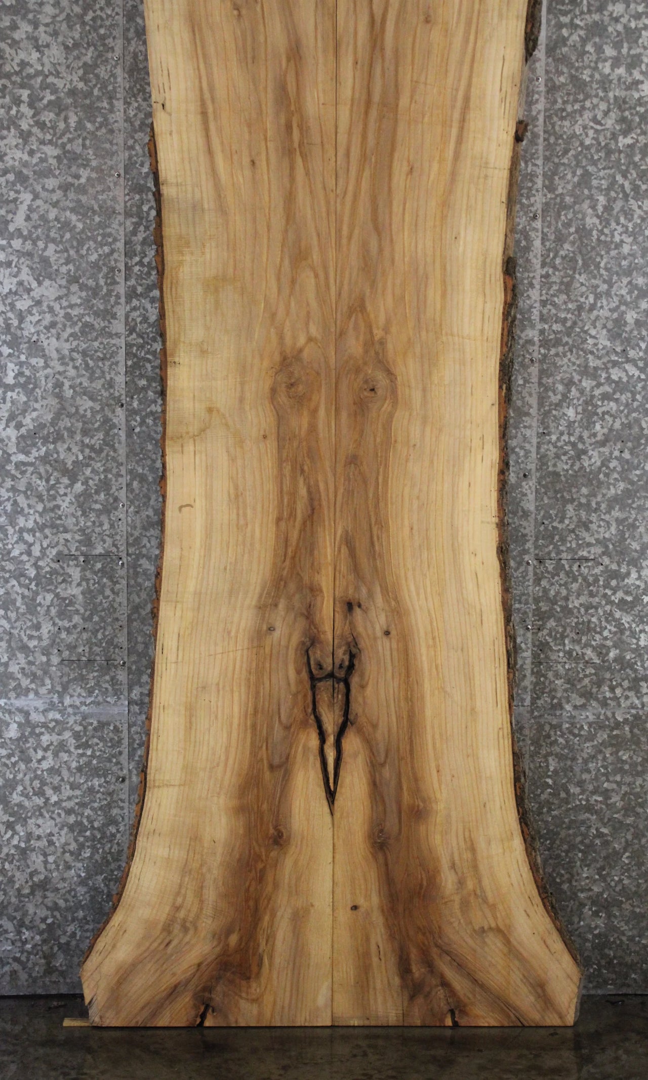 2- Ash Live Edge Dining Table Top Slabs, Solid Wood 20421-20422