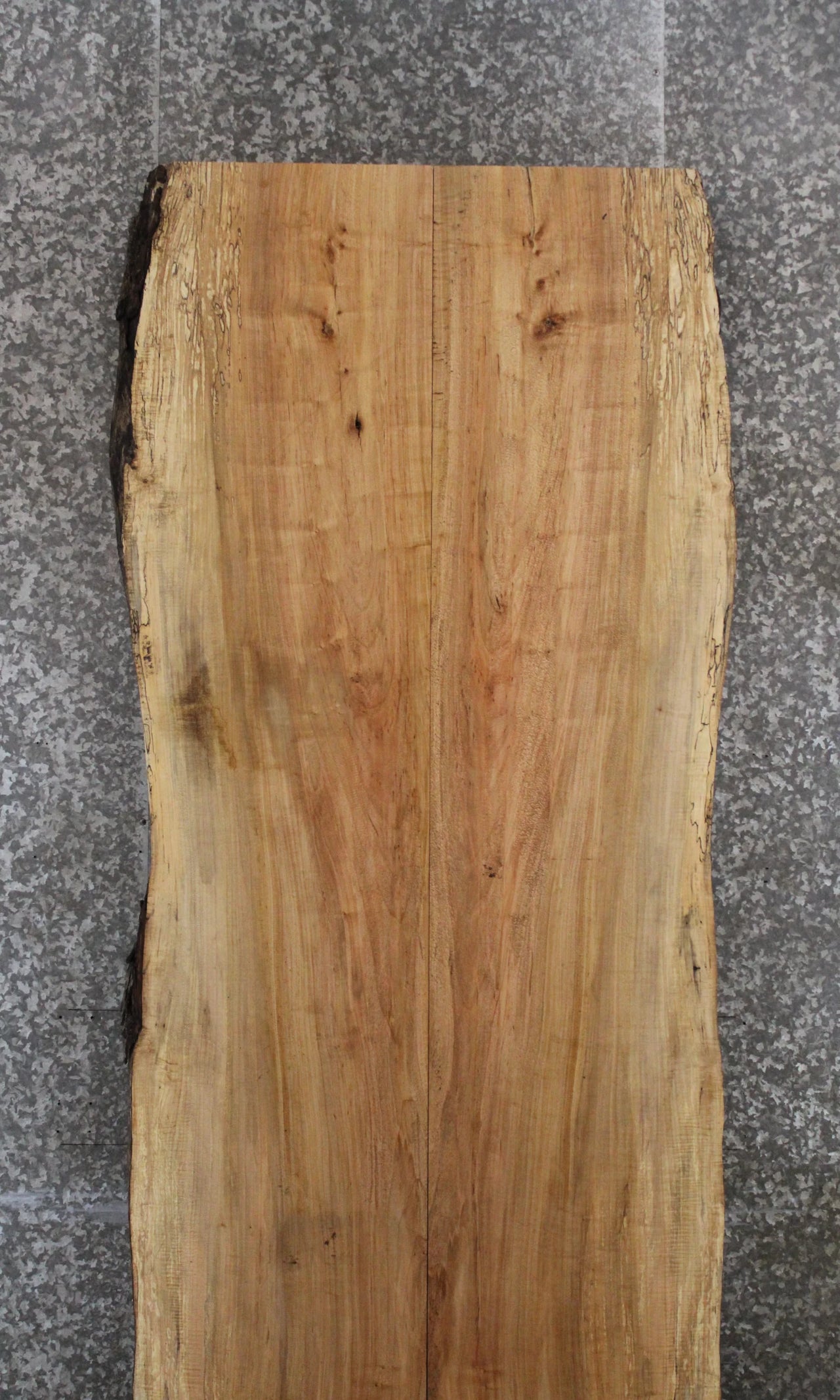 2- Spalted Maple Live Edge Book Match Dining Table Top 20425-20426