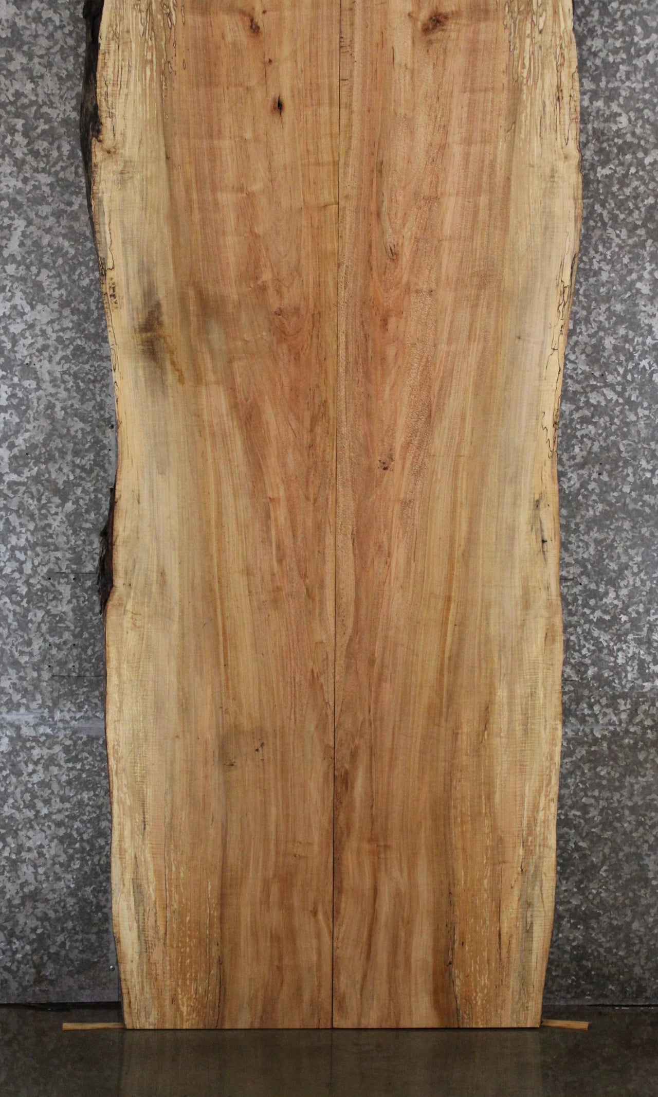 2- Spalted Maple Live Edge Book Match Dining Table Top 20425-20426