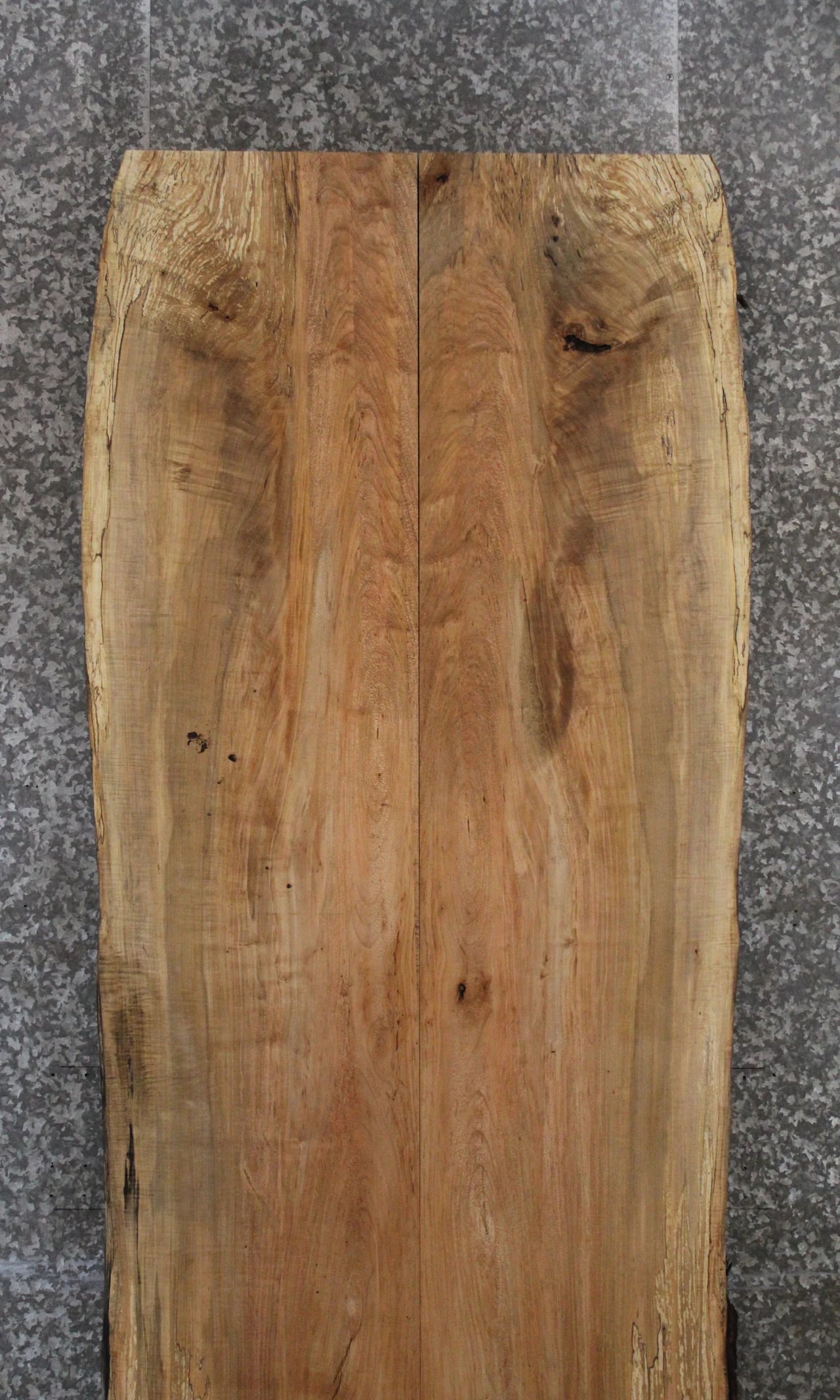 2- Spalted Maple Live Edge Book Match Dining Table 20432-20433