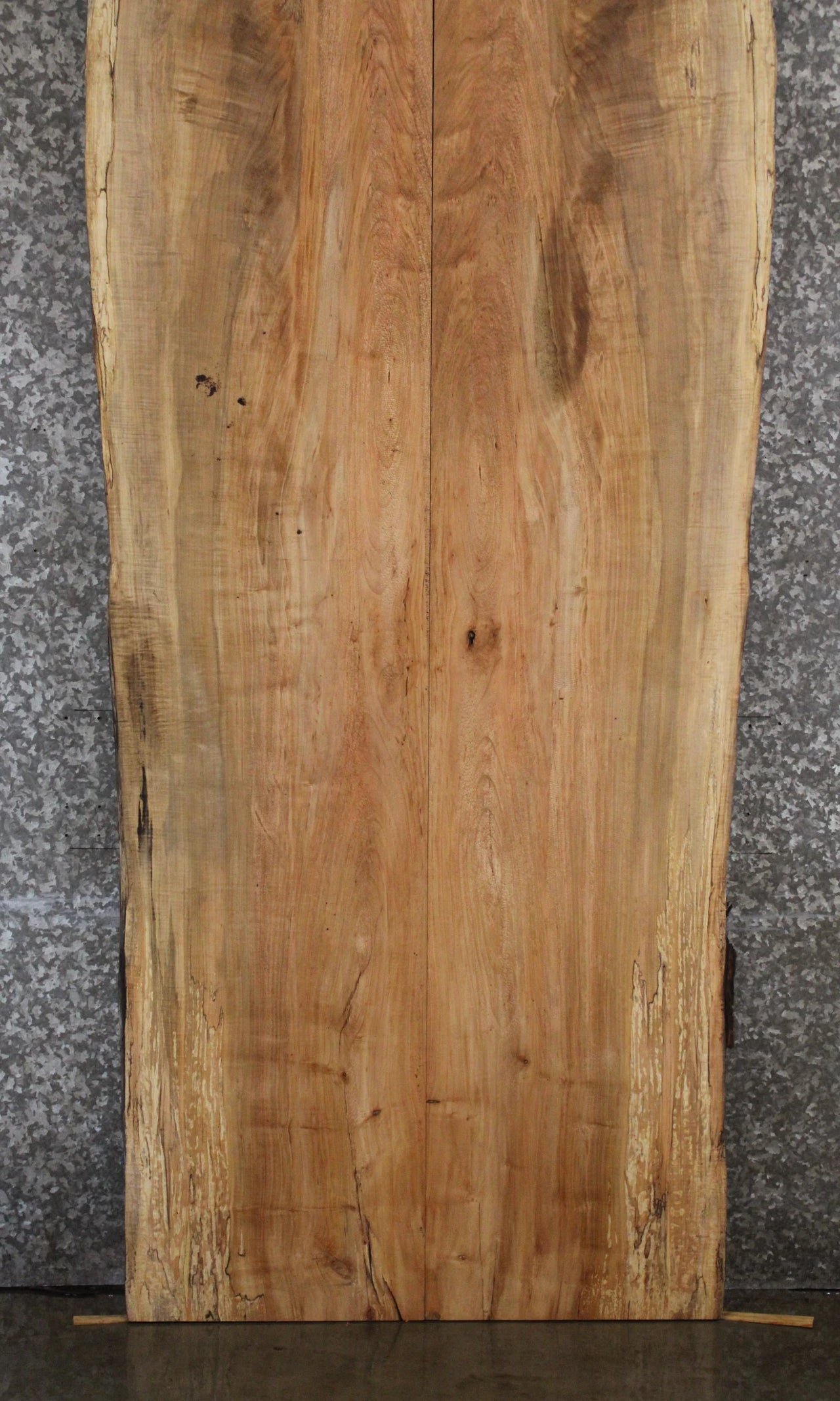 2- Spalted Maple Live Edge Book Match Dining Table 20432-20433