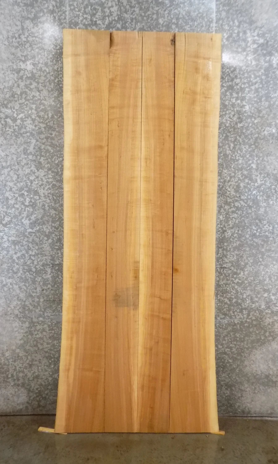 4- Live Edge Bookmatched Ash Dining Table Top Set 20437,20443,20446-20447