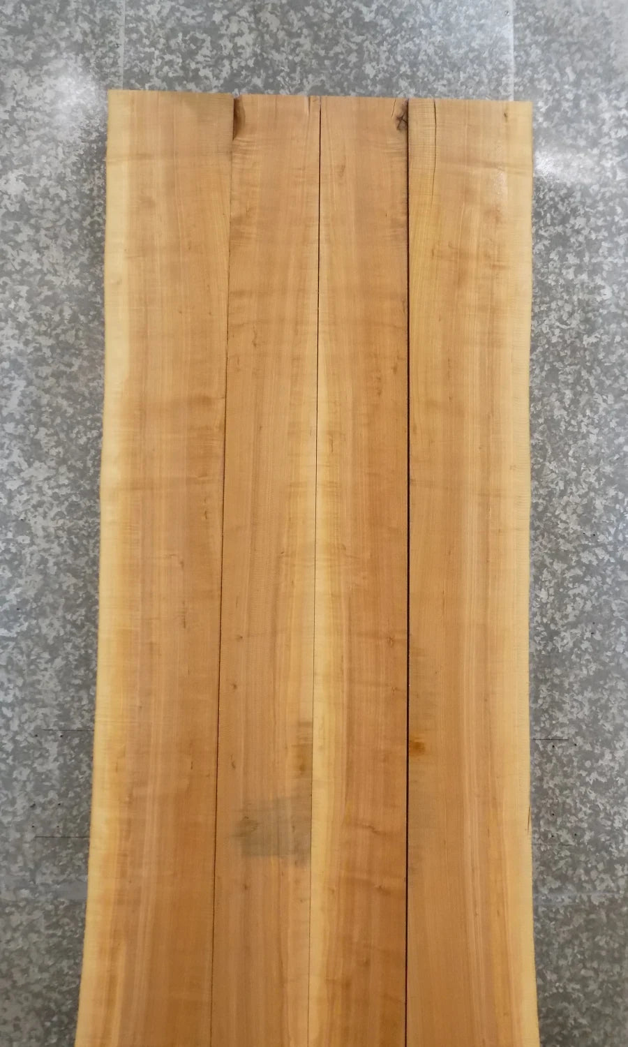 4- Live Edge Bookmatched Ash Dining Table Top Set 20437,20443,20446-20447