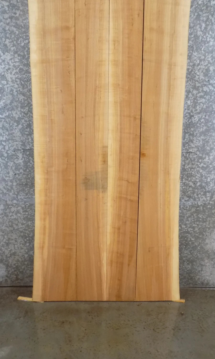 4- Live Edge Bookmatched Ash Dining Table Top Set 20437,20443,20446-20447