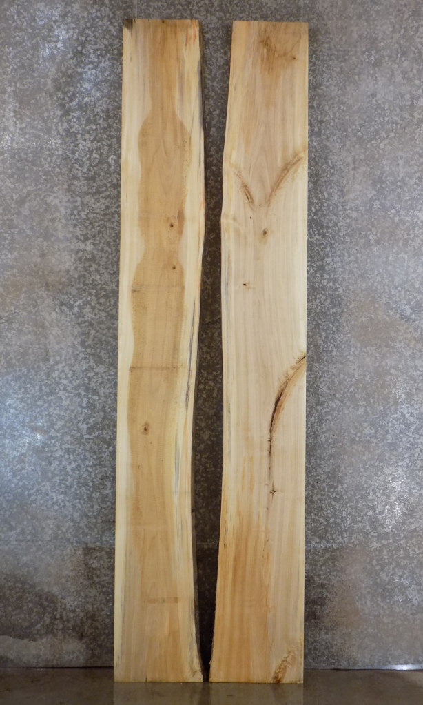 2- Live Edge Cottonwood Bar Top Slabs, Wood Table Top 20441-20442