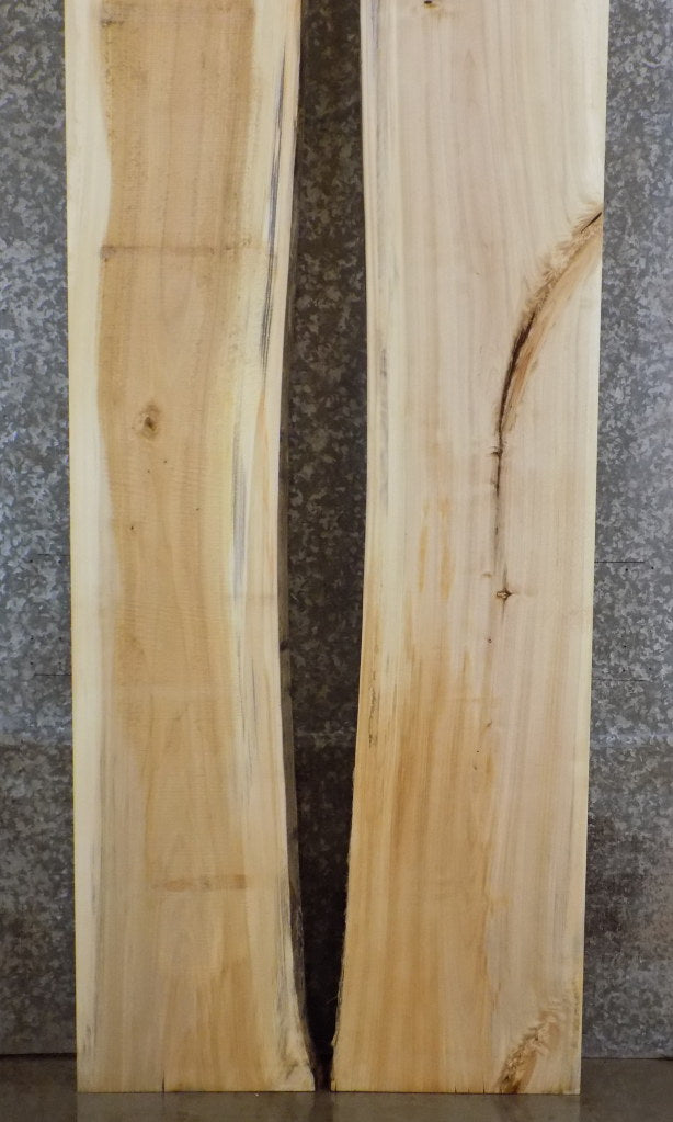 2- Live Edge Cottonwood Bar Top Slabs, Wood Table Top 20441-20442