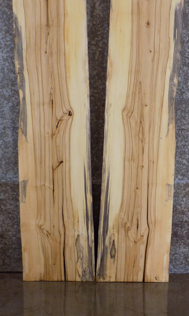 2- Bookmatched Live Edge Maple Bar/Table Top Wood Slabs 20444-20445