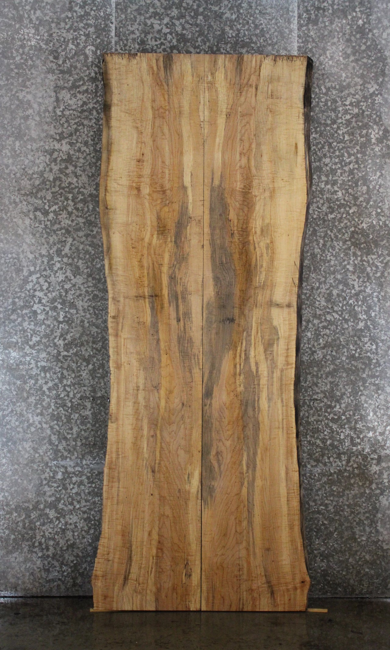 2- Spalted Maple Live Edge Book Match Dining Table/Bar Top Slabs 20452