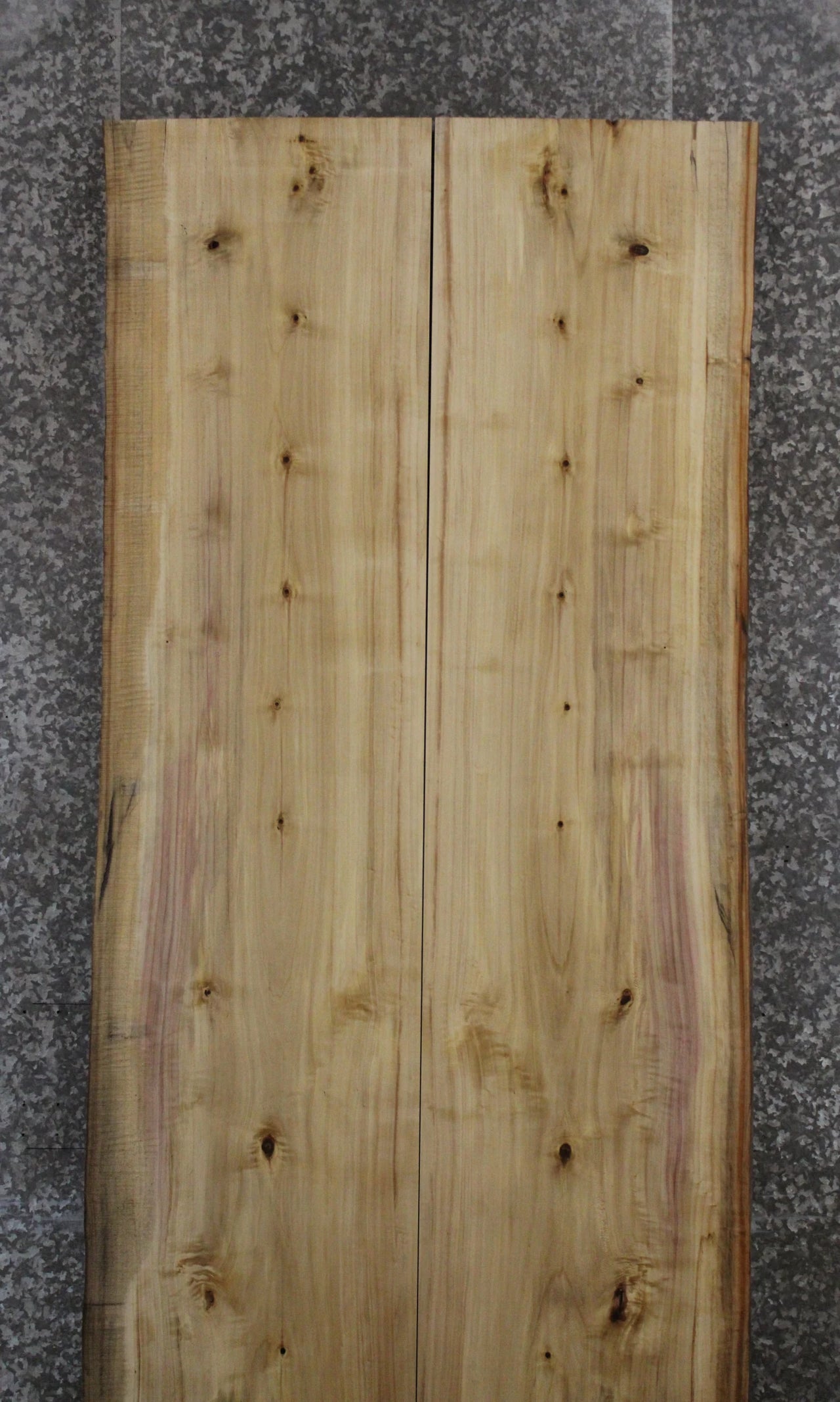 2- Maple Live Edge Book Matched Dining Table Top Slabs 20456-20457