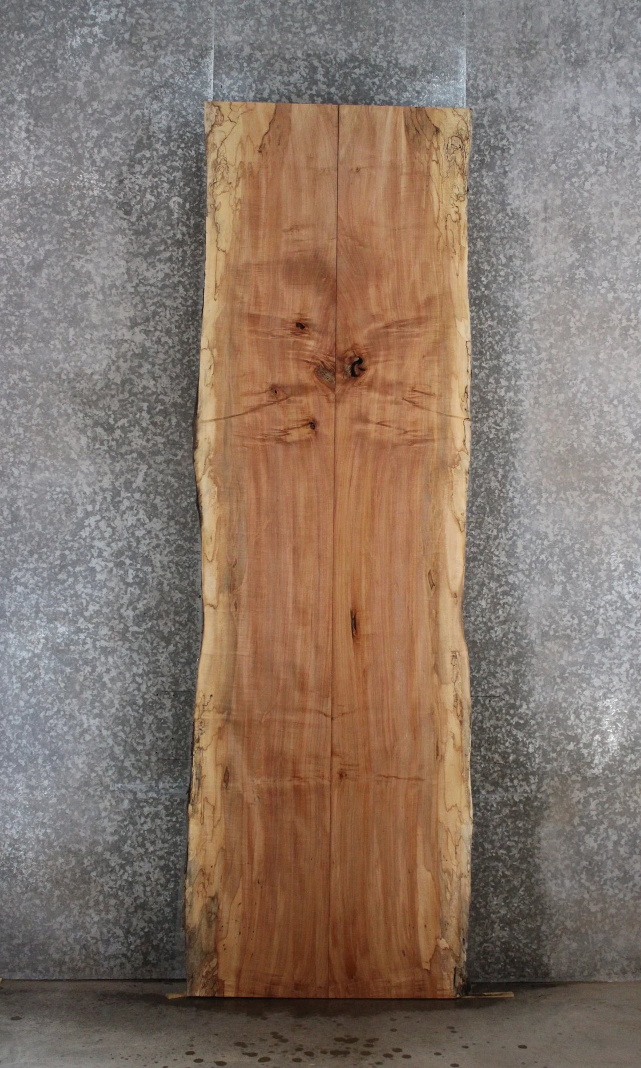 2- Spalted Maple Live Edge Book Match Dining Table/Bar Top Slabs 20459-20460