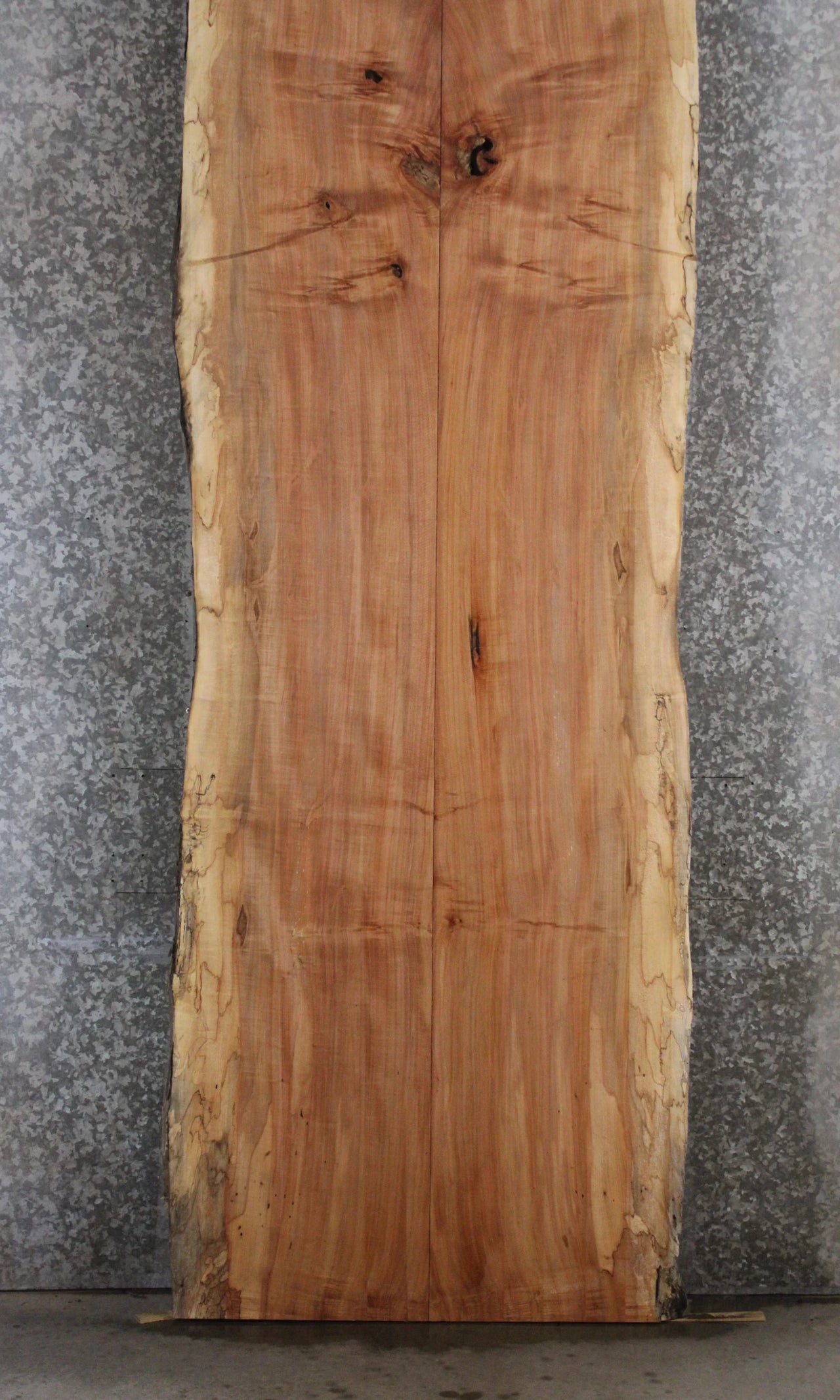 2- Spalted Maple Live Edge Book Match Dining Table/Bar Top Slabs 20459-20460