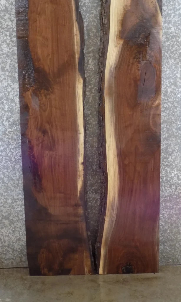 2- Live Edge Black Walnut Conference/Kitchen Table Top Slabs 20464-20465