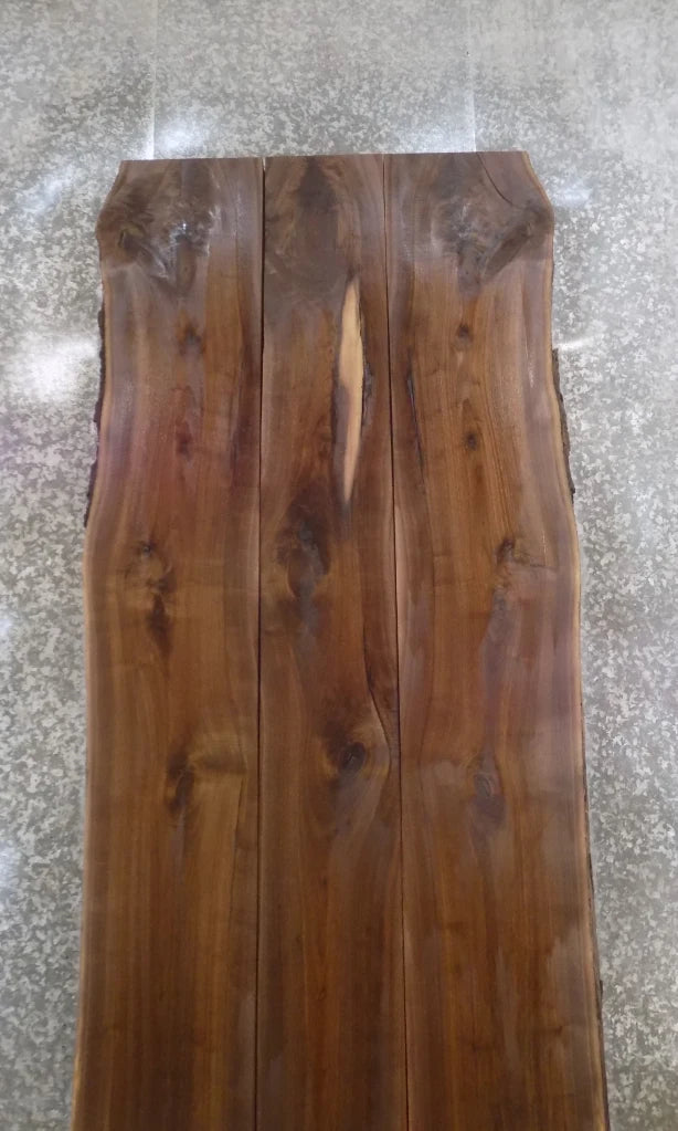 3- Live Edge Black Walnut Conference, Dining Table Top Slabs 20466-20468