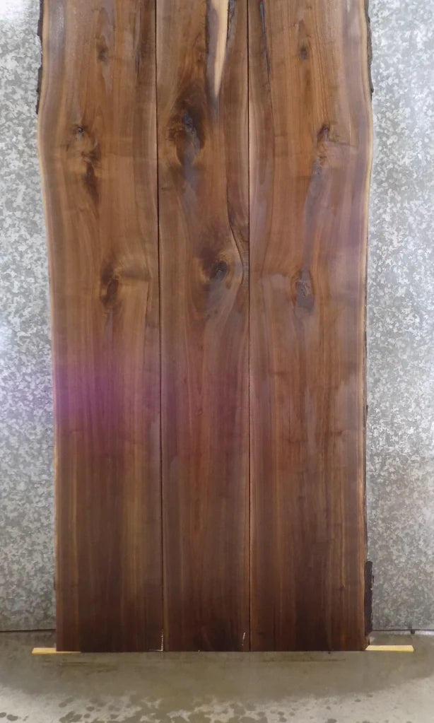 3- Live Edge Black Walnut Conference, Dining Table Top Slabs 20466-20468