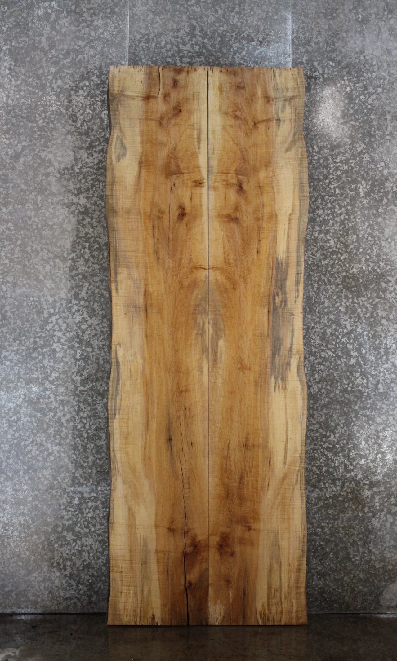 2- Hard Maple Live Edge Book Match Dining Table/Bar Top Slabs 20479-20480