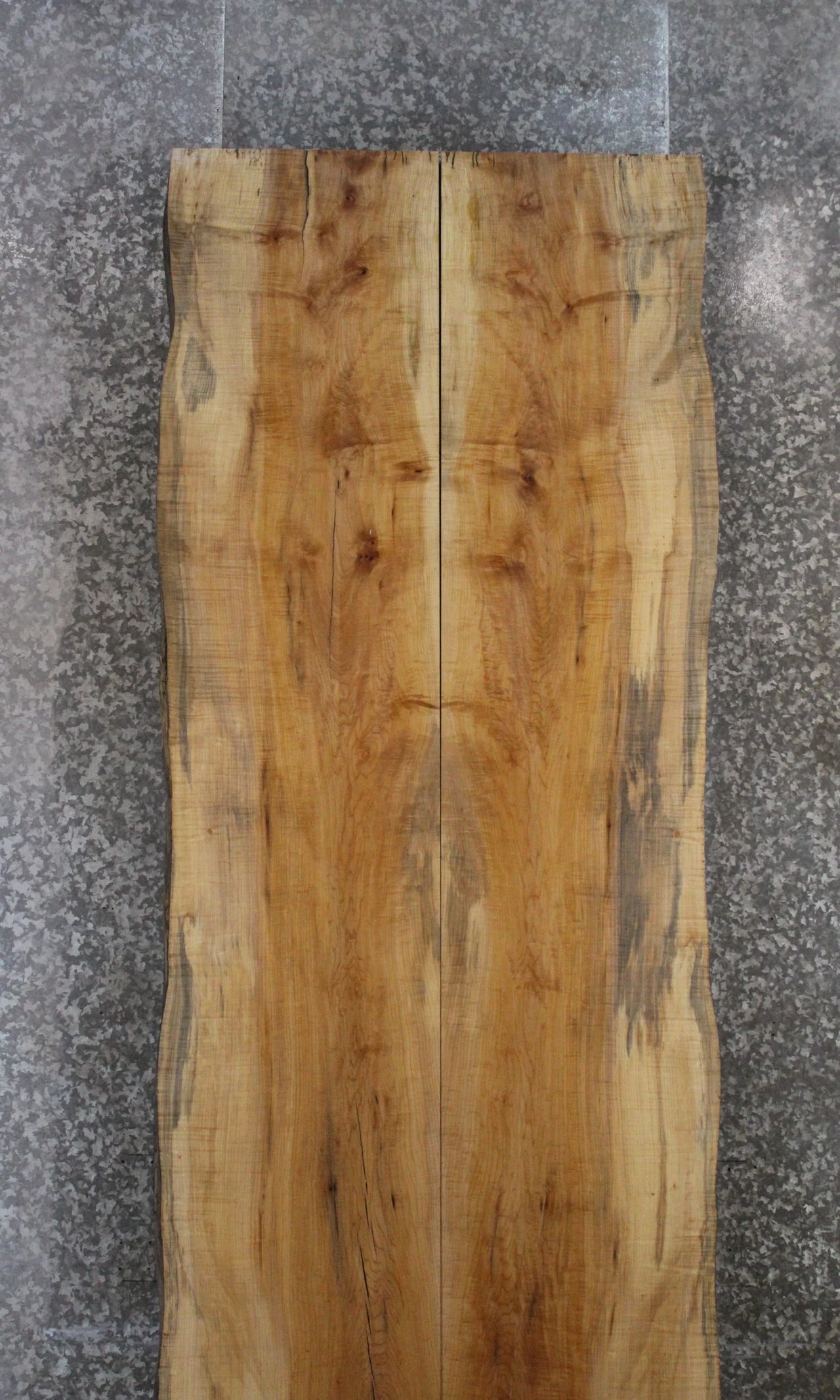 2- Hard Maple Live Edge Book Match Dining Table/Bar Top Slabs 20479-20480