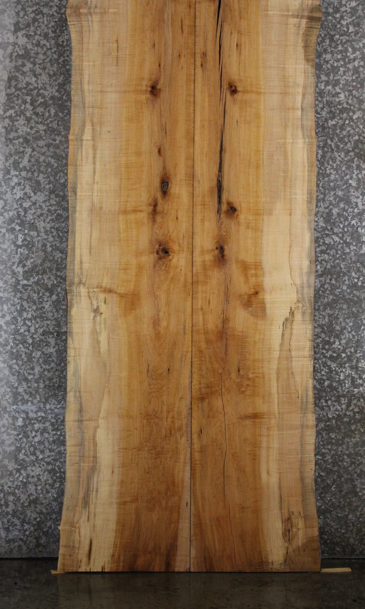 2- Spalted Hard Maple Live Edge Book Match Dining Table 20483-20484