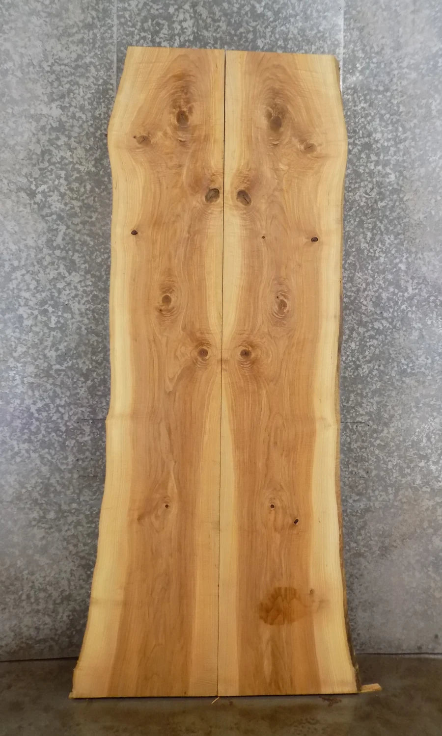 2- Live Edge Bookmatched Ash Dining/Conference Table Top Slab 20489-20490