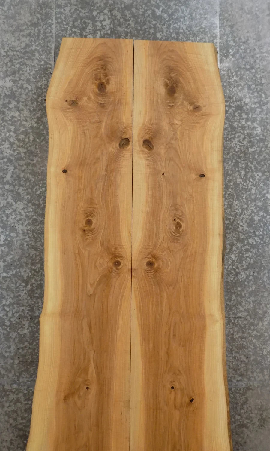 2- Live Edge Bookmatched Ash Dining/Conference Table Top Slab 20489-20490