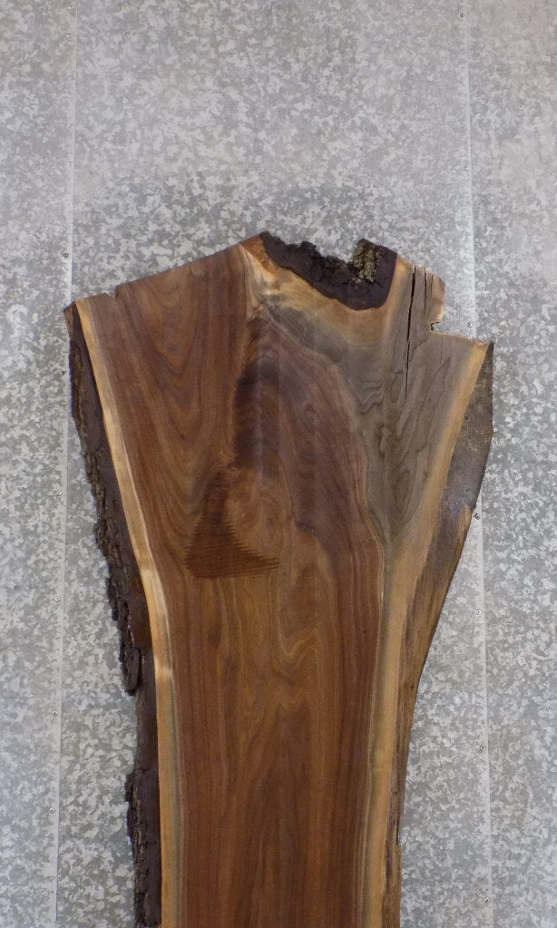 Highly Figured Black Walnut Live Edge Bar Top Wood Slab 20497