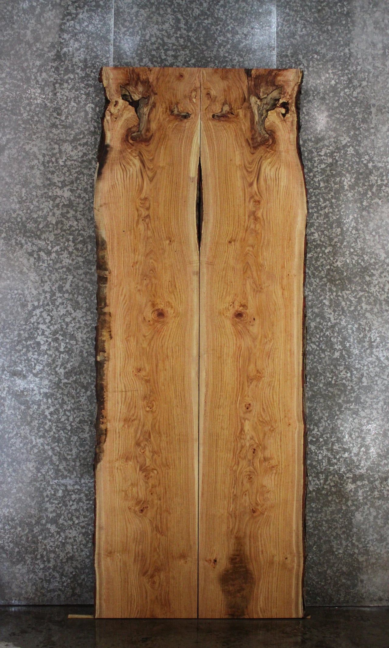 2- Locust Live Edge Book Match Table Top/Bar Top Slabs 20508-20509