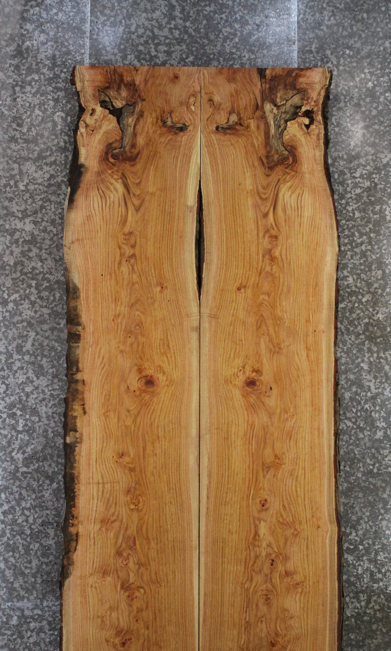 2- Locust Live Edge Book Match Table Top/Bar Top Slabs 20508-20509