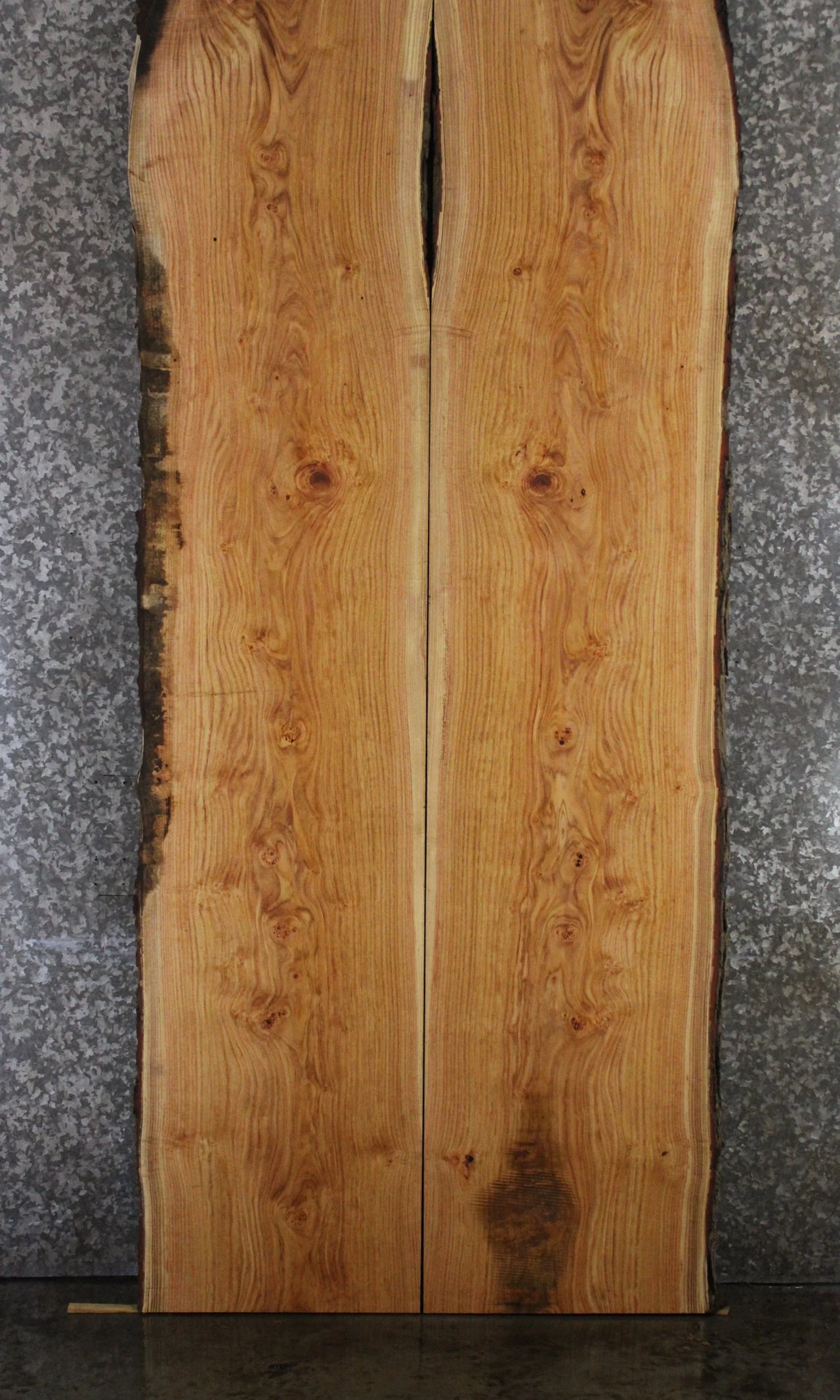 2- Locust Live Edge Book Match Table Top/Bar Top Slabs 20508-20509