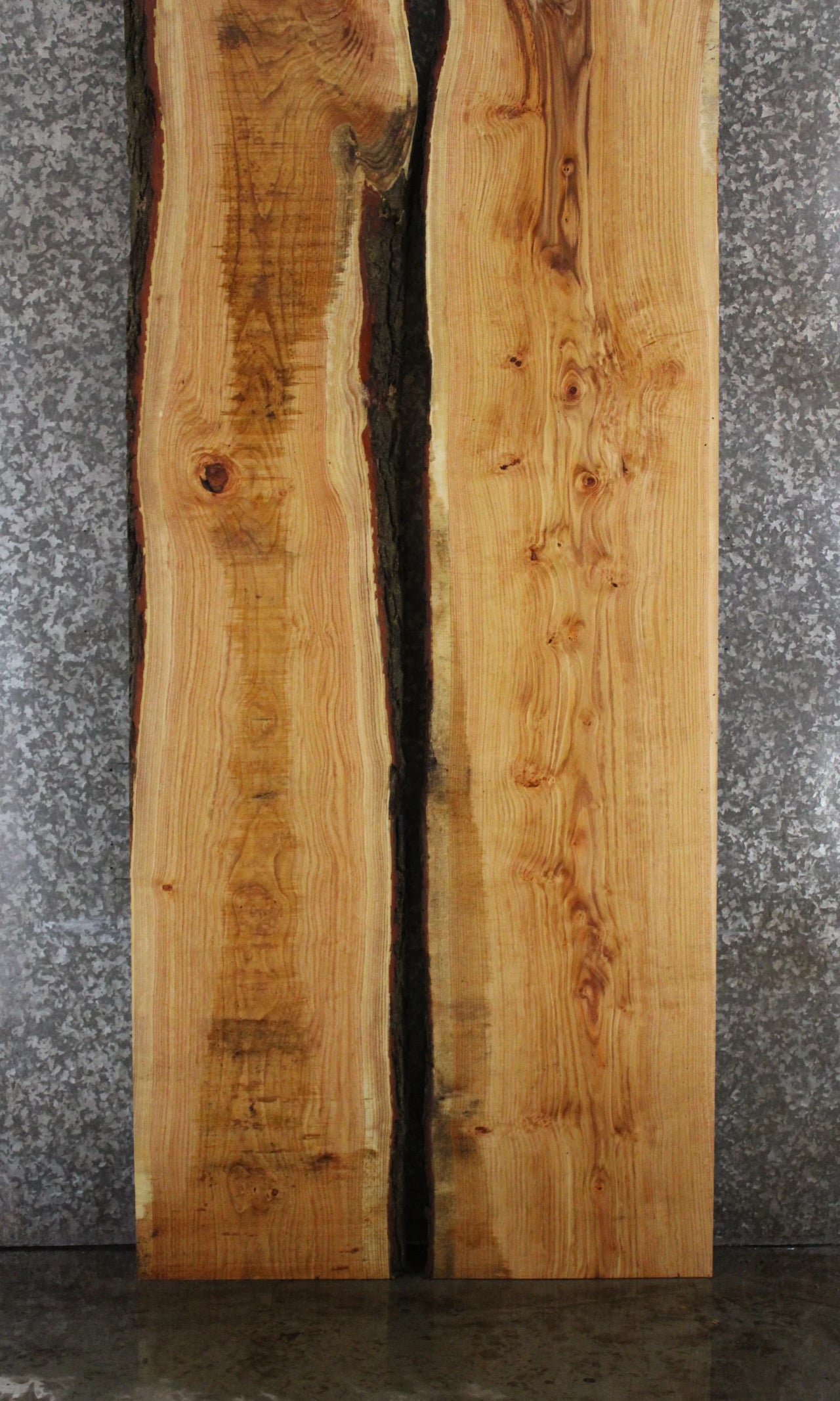 2- Locust Live Edge Book Match Table Top/Bar Top Slabs 20508-20509