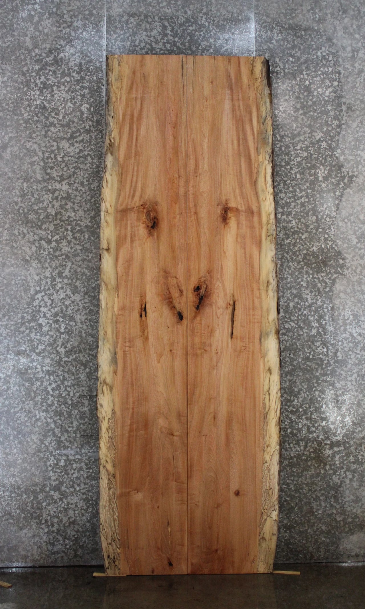2- Spalted Maple Live Edge Book Match Dining Table/Bar Top Slabs 20515-20516